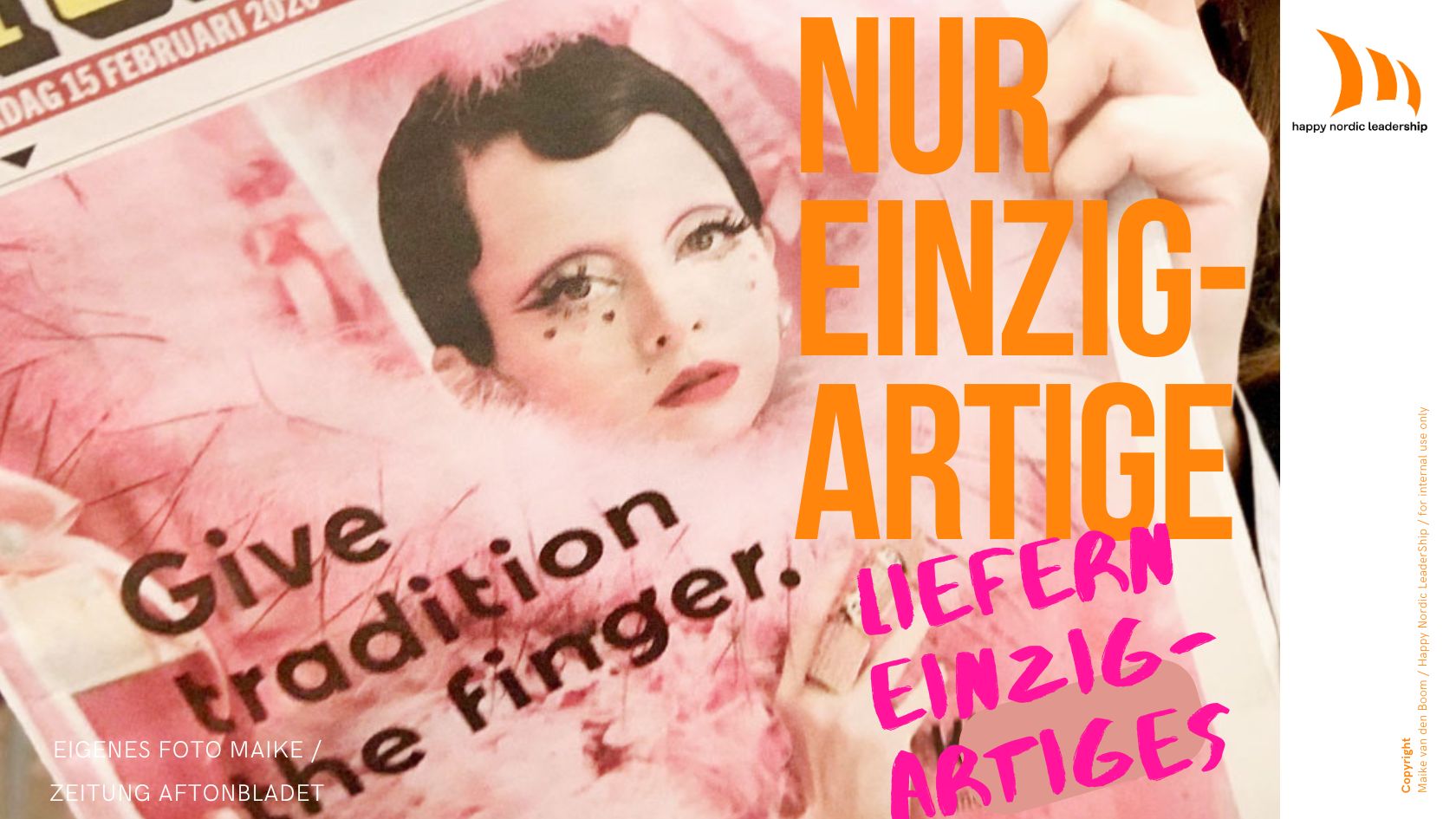 Einzigartige Menschen liefern einzigartige Beiträge. 