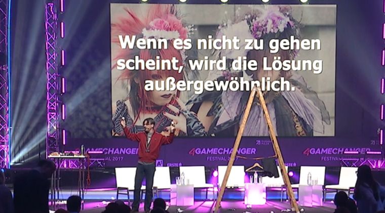 Martin Gaedt beim 4GAMECHANGER Festival in Wien April 20117