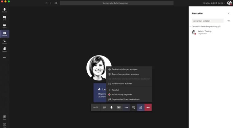 Virtuelle Meetings aufzeichnen - Copyright: HIRSCHTEC