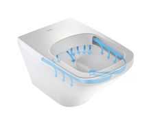 „Rimless“: offene Spülrandgestaltung mit leistungsfähiger Wasserführung - Quelle: Duravit AG