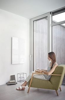 Glasheizungen von AEG Haustechnik erfüllen hohe Ansprüche an Wärme und Design. - Quelle: AEG Haustechnik