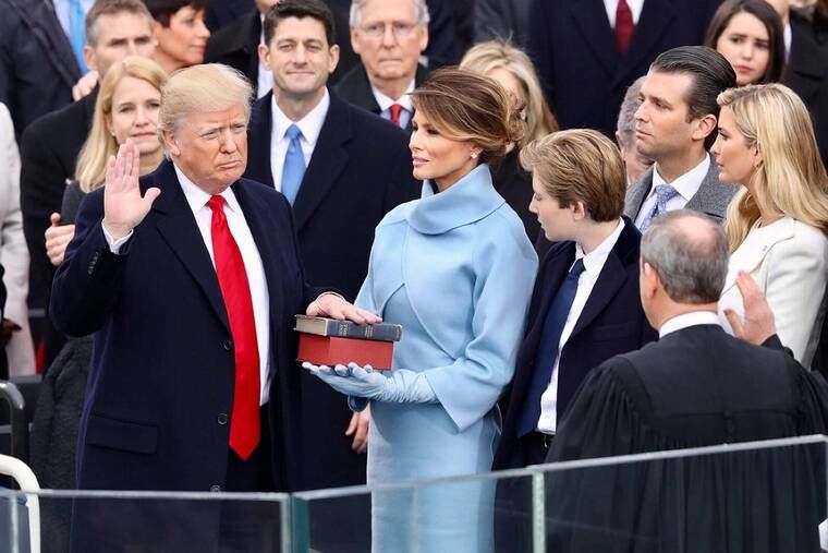 Melania bei der Amtseinführung vor 4 Jahren. - (Photo: imago images/Everett Collection)
