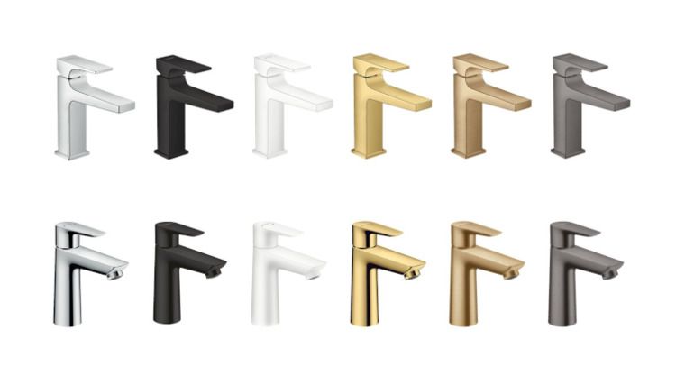 Zusätzlich zur Chrom-Oberfläche gibt es die beiden hansgrohe Armaturenlinien „Metropol“ & „Talis E“ nun auch in 5 Farben - Quelle: hansgrohe/Hansgrohe SE