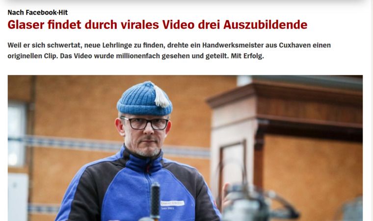 Glaser Sterz wird bekannt durch ein Video auf Facebook - © Spiegel Online 02.04.2018