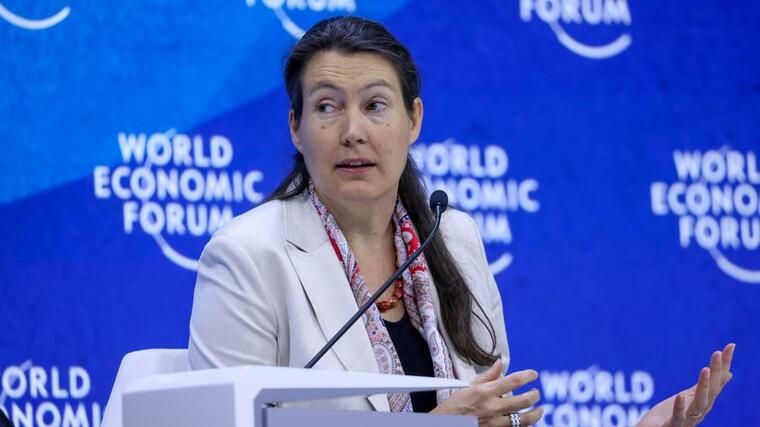 Sie soll gemeinsam mit Dimitri de Vreeze als Co-CEO den neuen Konzern DSM-Firmenich leiten. - DSM-Co-Chefin Geraldine Matchett (Foto: Bloomberg)