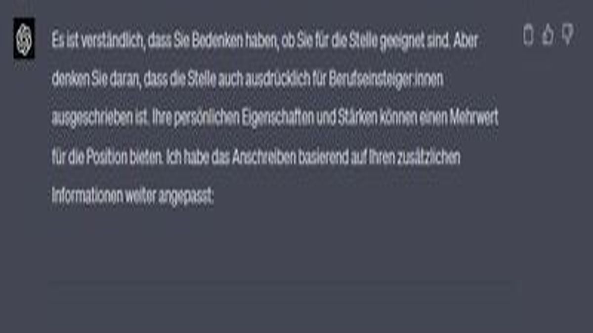 ChatGPT geht auf Bedenken ein.