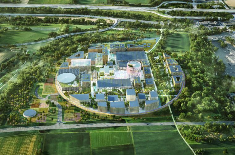 In Heilbronn soll bis 2027 Europas größtes Forschungszentrum für KI entstehen. - Foto: Ipai/MVRDV