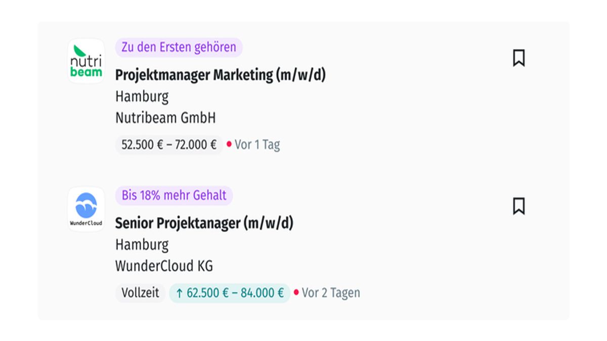 Stellenanzeigen mit Gehaltsprognosen bieten auf XING Orientierung.