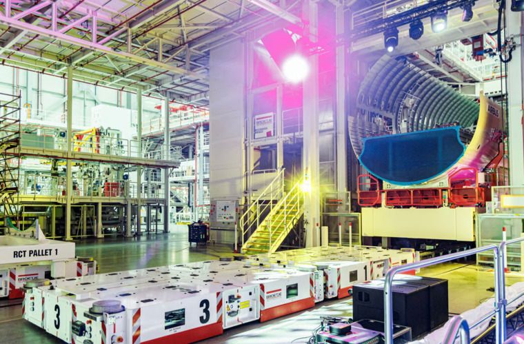Rumpfproduktion in Hamburg: Airbus ist der größte Luft- und Raumfahrkonzern Europas. - Foto: Markus Scholz/dpa