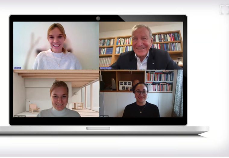 Sara Weber und Herbert Henzler diskutierten mit Julia Beil und Franziska Telser. - Foto: Getty Images, Handelsblatt [M]